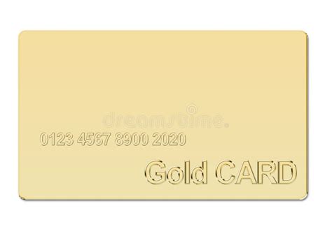 Illustration Of A Gold Card In Gold Stock Illustration Illustration