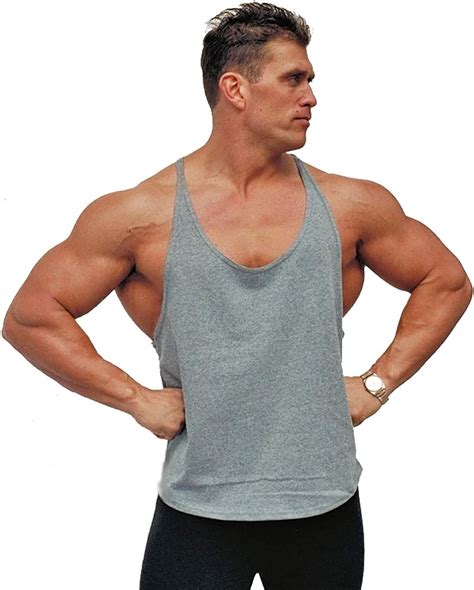 Prefer For Exercise Mens Stringer Bodybuilding Workout Gym Tank Tops Y