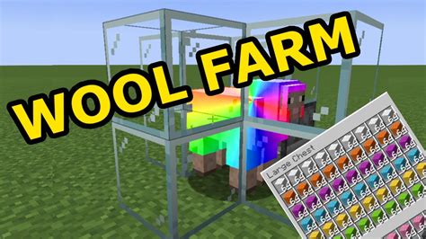Easiest Automatic Wool Farm Minecraft 119 Youtube
