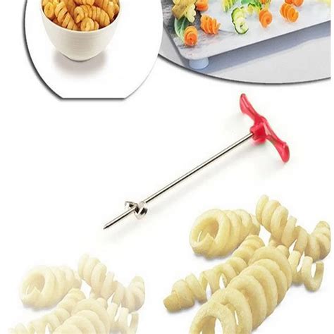 1 Pcs Potato Spiral Cutter Vegetable Spiralizer Rotating Machine Manual