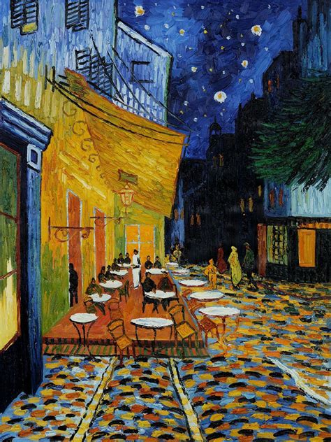 Van Gogh Cafe Terrace At Night Reproduction Art At Overstockart Com