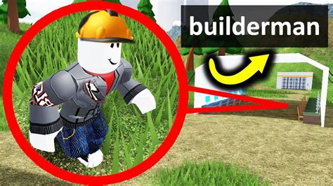 I Found Builderman In Roblox Youtube