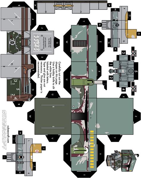 Boba Fett Papercraft Toy Free Printable Papercraft Templates Porn Sex Picture