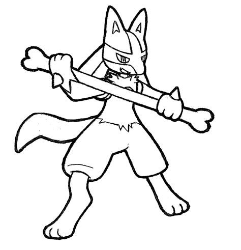 Lucario Para Colorear Lucario Coloring Page By Pekoponian On Deviantart