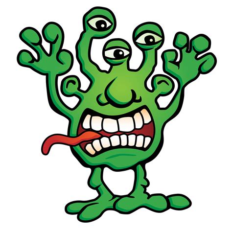 Silly Monster Creature Cartoon Vector Illustration 373179 Vector Art At