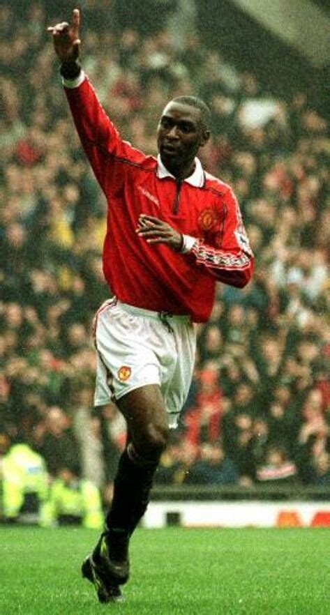 Andy Cole Of Man Utd In 1999 Manchester United Legends Manchester