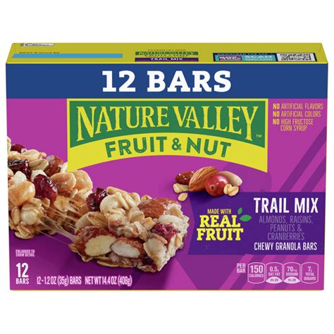 Save On Nature Valley Chewy Trail Mix Granola Bars Fruit And Nut 12 Ct