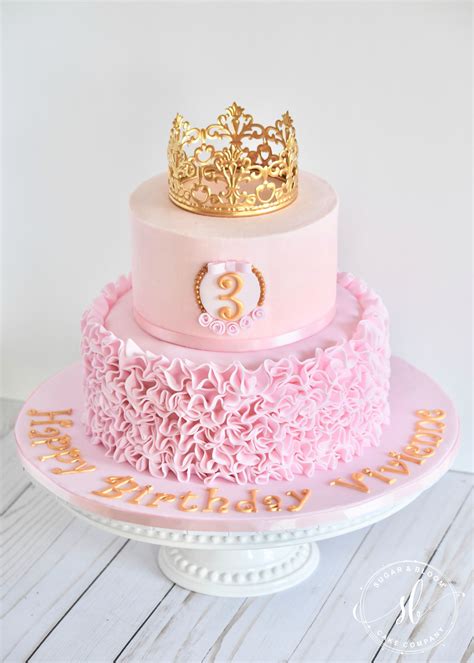 Ruffle Princess Cake Princess Birthday Cake Girls Birthday Cakes Princess Princess Theme Cake