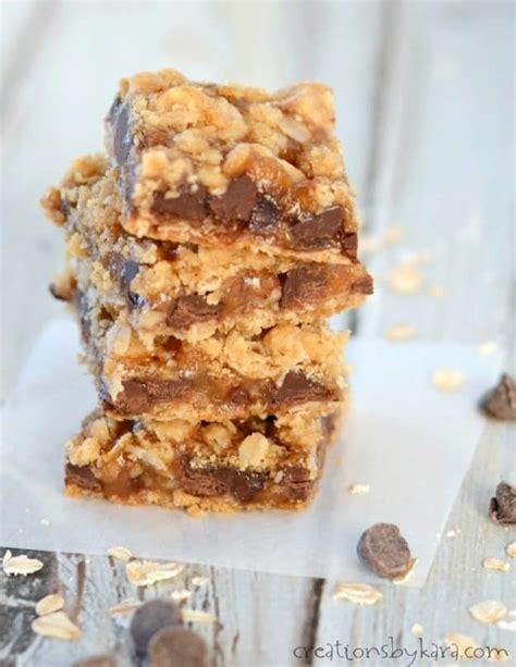 Let's make this ultimate oatmeal love toppings bar together. Chocolate chip caramel oatmeal bars