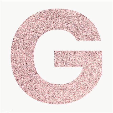 Pink color matches the one on the widget smith. Glitter capital letter G sticker transparent png | free ...