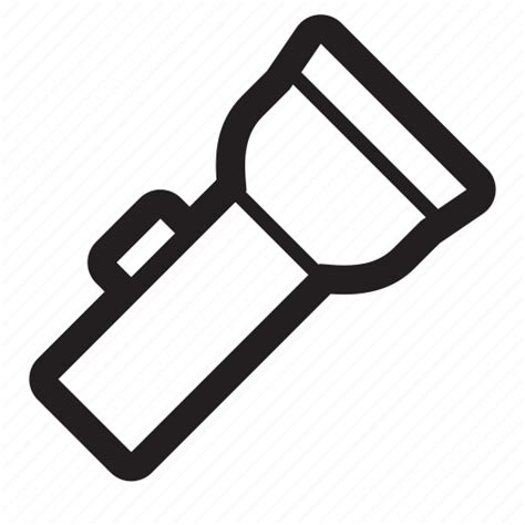 Bright Camping Flashlight Light Power Out Icon