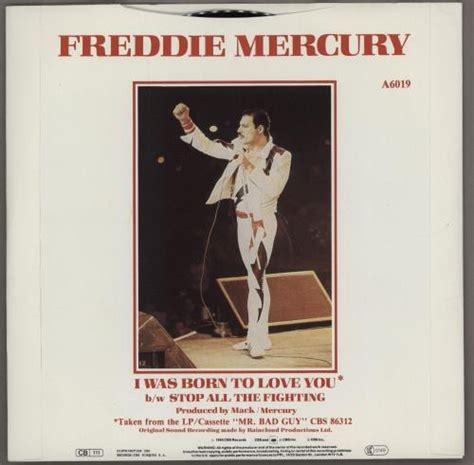 Freddie Mercury I Was Born To Love You Uk 7 Vinyl Single 7 Inch