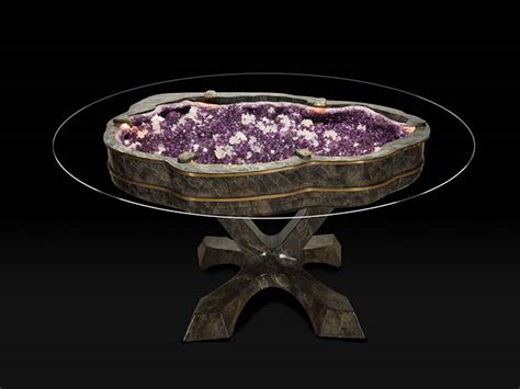 Geode coffee table the coffee table is a little table that arrives in different shapes and sizes, which is normally put in a living room. Beautifully designed geode tables by Lawrence Stoller