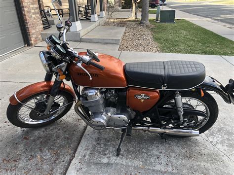 just picked her up today can t believe how clean she is 1976 cb750k6 r cb750