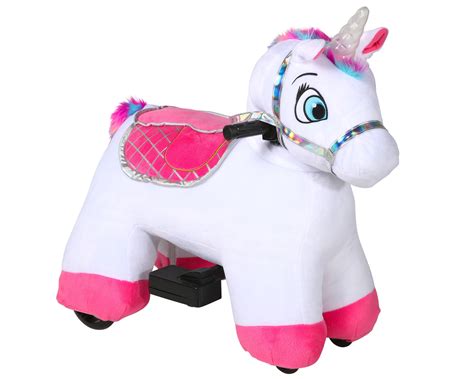 Stable Buddies Willow Unicorn 6V Plush Ride-On - Walmart.com