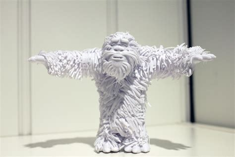 Hairy 3d Print Of Sully From Monsters Inc 3dprinting