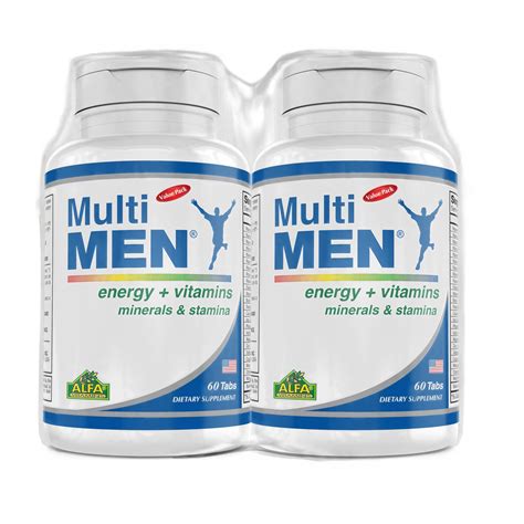 Buy Multi Men Daily Multivitamins Tablets For Men By Alfa Vitamins For Energy Vitamins Daily