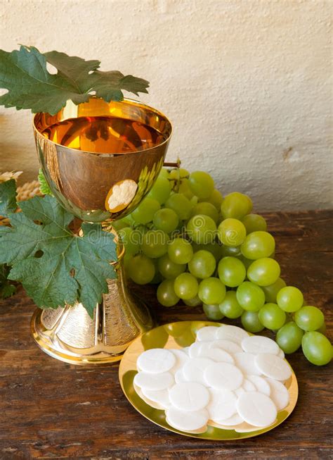 This link is to an external site that may or may not meet accessibility guidelines. Communion bread and wine stock photo. Image of gold, wafer ...