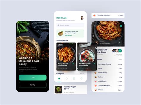 Food Recipe App Food App Social App Design Food Graphic Design