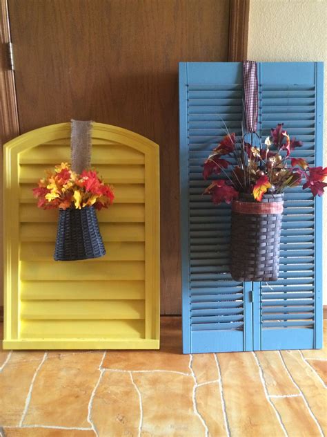 Thrifty Fall Shutters No Cost Decorating Fall Decor