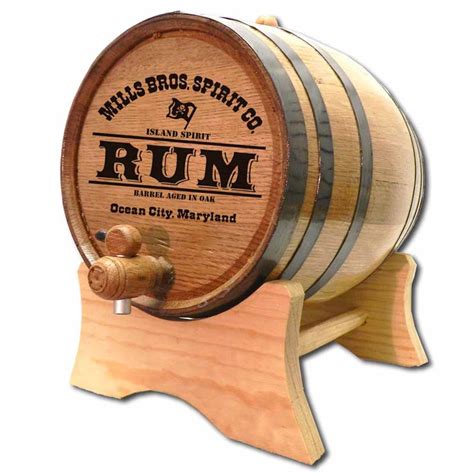Pirate Rum Personalized Oak Barrel Northwest Ts