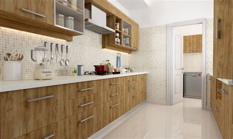 Fine quality all wood kitchen cabinets at affordable s housefull zona kitchen cabinet cool best plywood for kitchen cabinets india gallery image multicolor readymade kitchen cabinet rs 600 square feet sky pvc Buy Jenner Parallel Modular Kitchen online in India ...