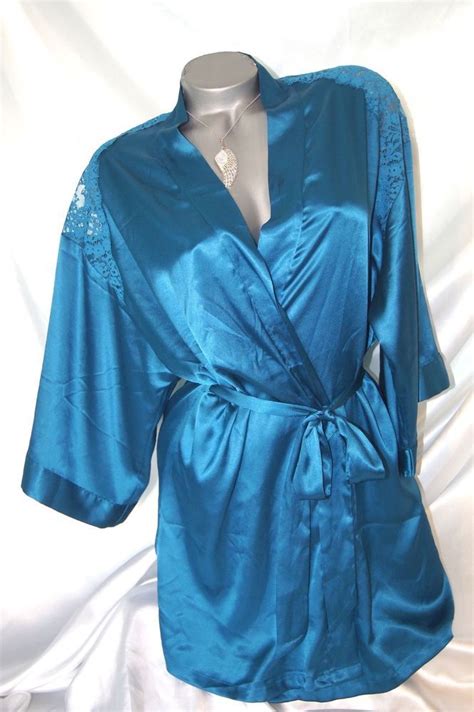 Mlvictorias Secret Robe Satin Lace Womens Bathrobe Kimono Spa Wrap