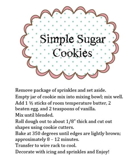 Easiest sugar cookie recipe ever and seriously it never fails!! SimpleSugarCookies.jpg 615×751 pixels | Mason jar cookies ...