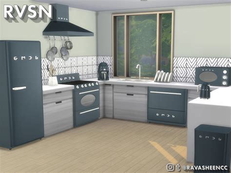 Smeglish Retro Kitchen Appliances Small By Ravasheen At Tsr Sims 4