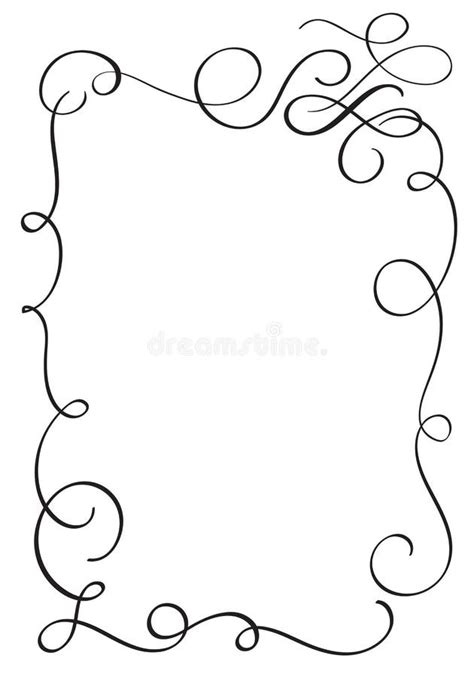 Decorative Vintage Frame And Borders Art Calligraphy Vector