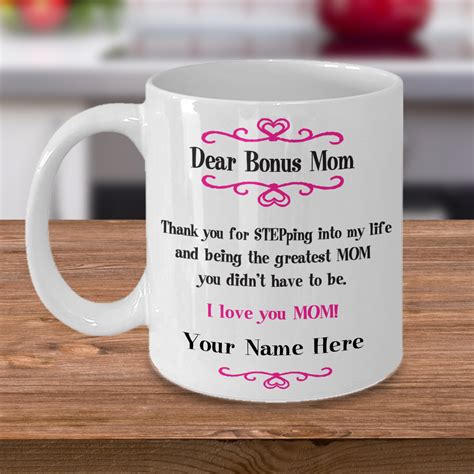 Personalized Stepmom Gift Stepmother Mug Step Mom Gifts Step Mother Gifts Bonus Mom Gifts