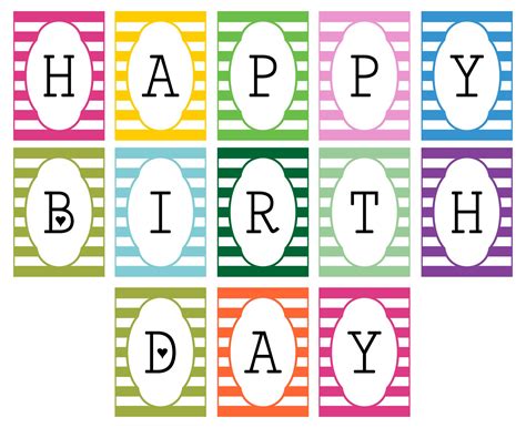 Best Images Of Birthday Banner Printable Template P Vrogue Co