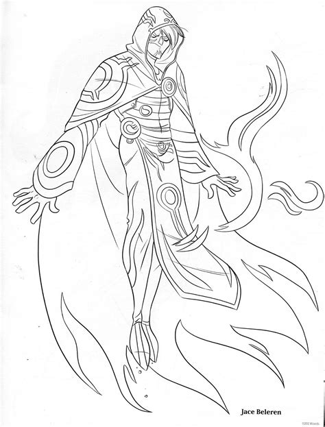 Magic The Gathering Coloring Book Pages I Love These Designs So Much