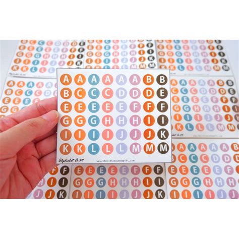 Jual Sticker Alphabet Deco Sticker Aesthetic Stiker Huruf Stiker Angka Deco Sticker