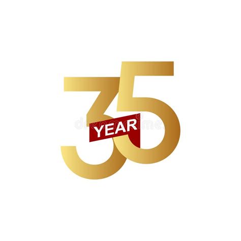 35 Years Anniversary Design Template Vector And Illustration 35th