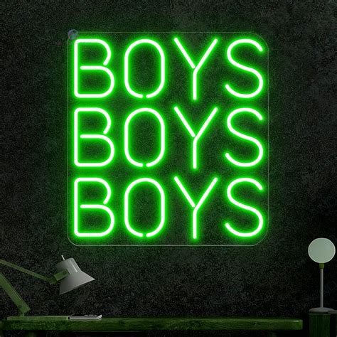 Boys Neon Sign Boys Boys Boys Led Light Neon Signs Custom Neon