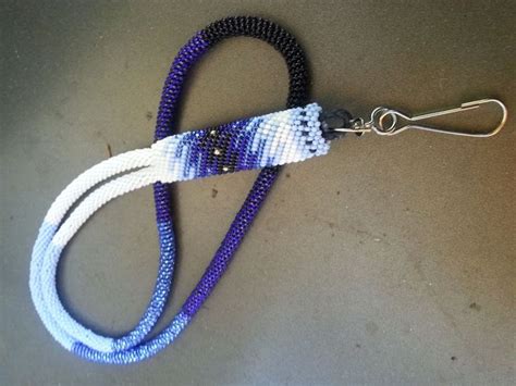 Authentic Native American Fully Beaded Lanyard Customized 1 Yr