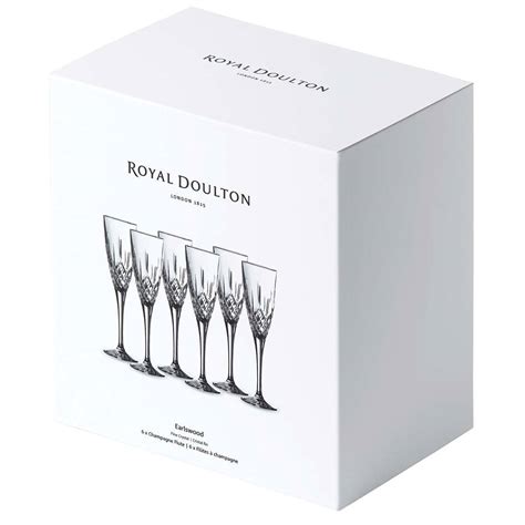 Royal Doulton Earlswood Crystal Champagne Flutes Set Of 6 Costco Uk