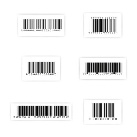 Premium Vector Barcode Sticker Set Vector