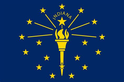 Indiana Flag Vector Country Flags