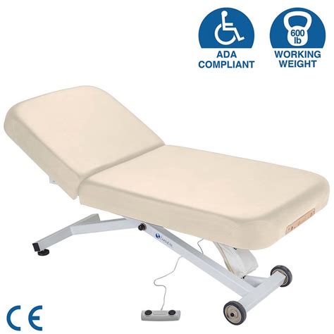 earthlite ellora electric lift massage table with manual tilt back top — spa and bodywork market
