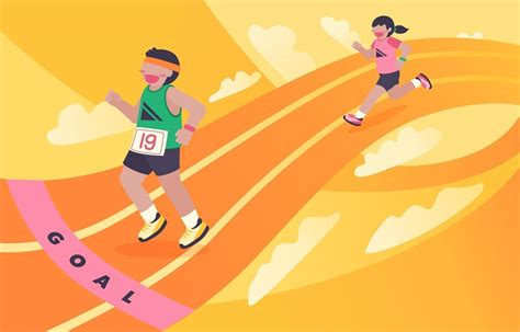 Vector Illustration Illustration Shows Athlete Running Stock Vector