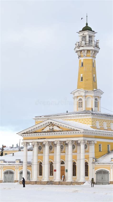 Building Of The Fire Tower Kostroma Editorial Stock Photo Image Of