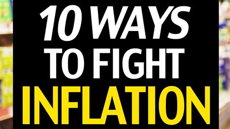 10 ways to fight inflation tips and ideas youtube