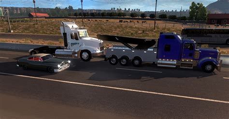 Kenworth W900 Wrecker Load Template American Truck Simulator Mod