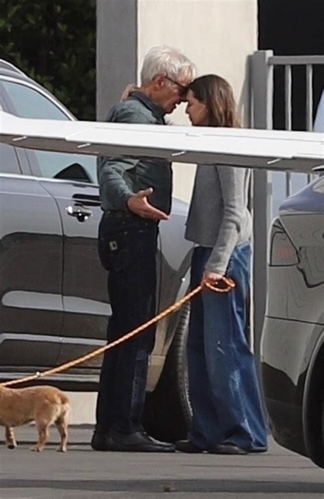 Harrison Ford And Calista Flockhart Pack On The Pda At Lax Townsville