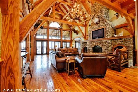 Piney creek cottage timber frame hq. Camp Stone is a Timber Frame house plan design built with ...