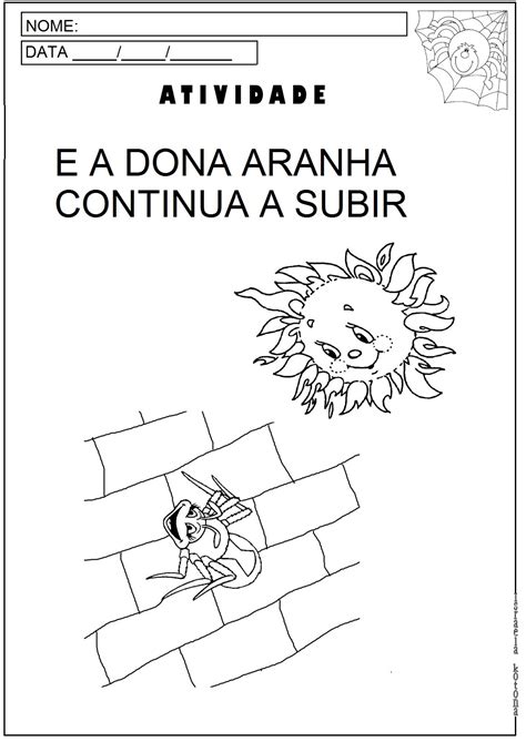 Atividades Da Dona Aranha