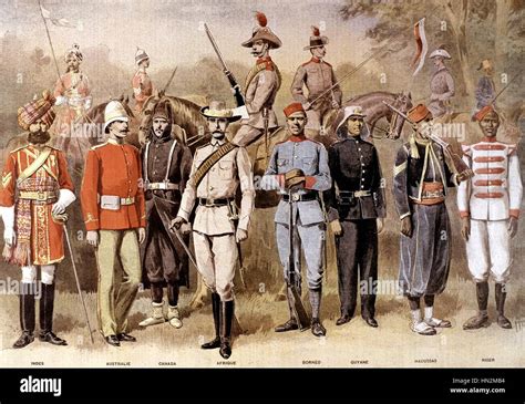 Types Of The British Colonial Army At The Time Of Queen Victorias