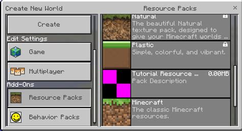 Tutorialscreating Resource Pack Add Ons Official Minecraft Wiki